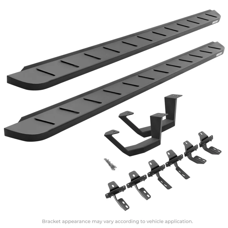 Go Rhino RB10 Running Boards with Mounting Brackets, 1 Pair Drop Steps Kit Model 6349264810PC - Image 2
