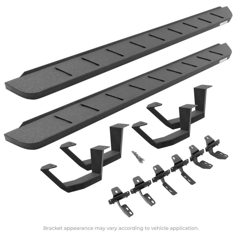 Go Rhino RB10 Running Boards with Mounting Brackets, 2 Pairs Drop Steps Kit Model 6340488020T