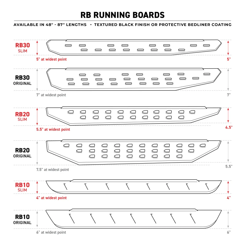 Go Rhino RB10 Running Boards with Mounting Brackets, 2 Pairs Drop Steps Kit Model 6344397320T - Image 8