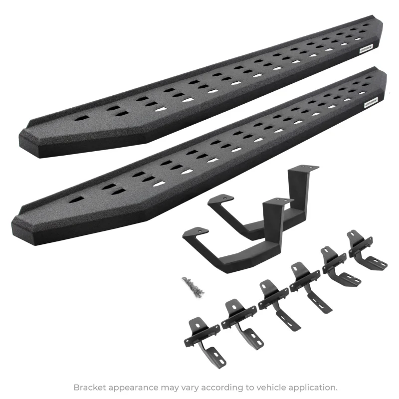 Go Rhino RB20 Running Boards with Mounting Brackets With 1 Pair Drop Steps Kit Model 6949274810T