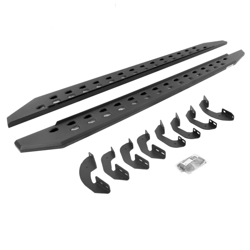 Go Rhino RB20 Slim Line Running Boards with Mounting Brackets Kit Crew Max Only Model 69443687SPC