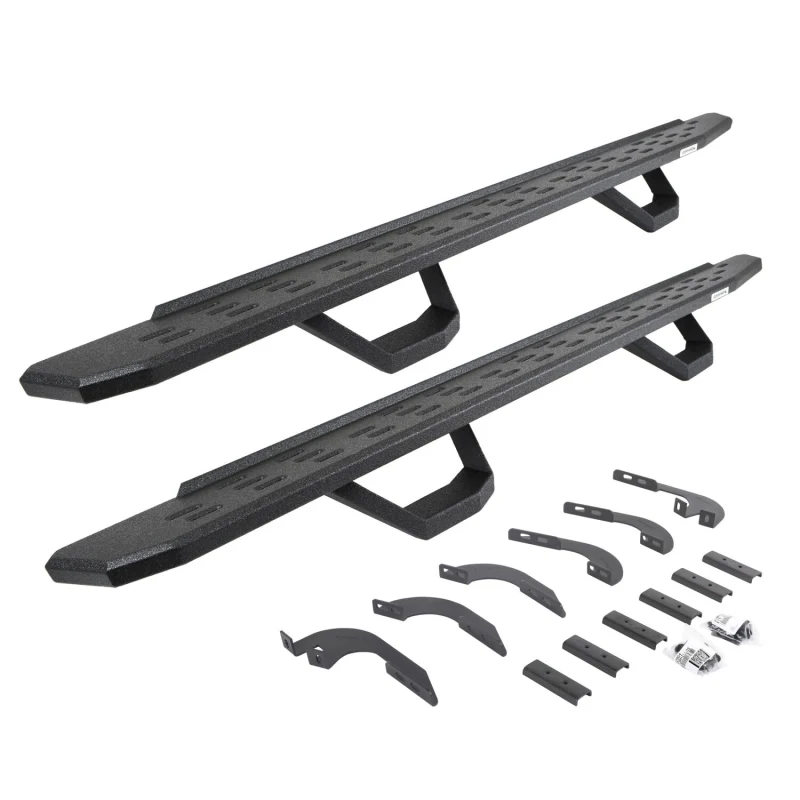 Go Rhino RB30 Running Boards With Mounting Brackets, 2 Pairs Drop Steps Kit Double Cab Only Model 6964298720T