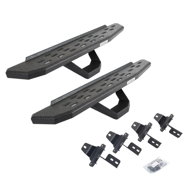 Go Rhino RB30 Running Boards with Mounting Brackets With 1 Pair Drop Steps Kit Model 6969274810T