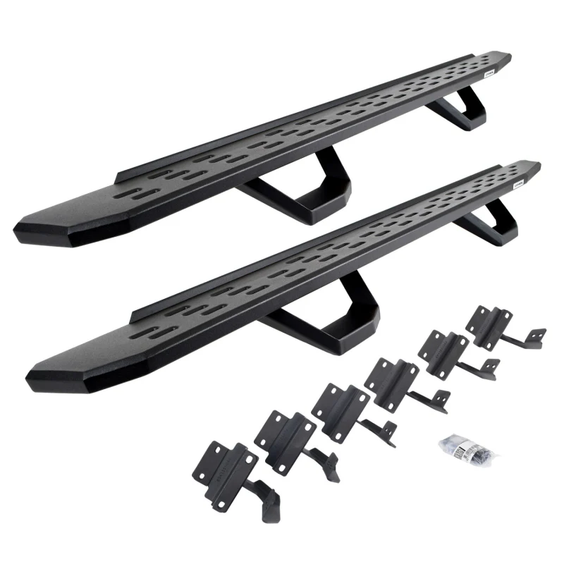Go Rhino RB30 Running Boards with Mounting Brackets With 2 Pairs Drop Steps Kit Model 6961508720PC