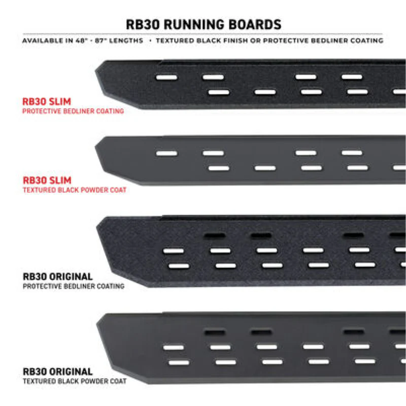 Go Rhino RB30 Running Boards with Mounting Brackets With 2 Pairs Drop Steps Kit Model 6961508720PC - Image 2