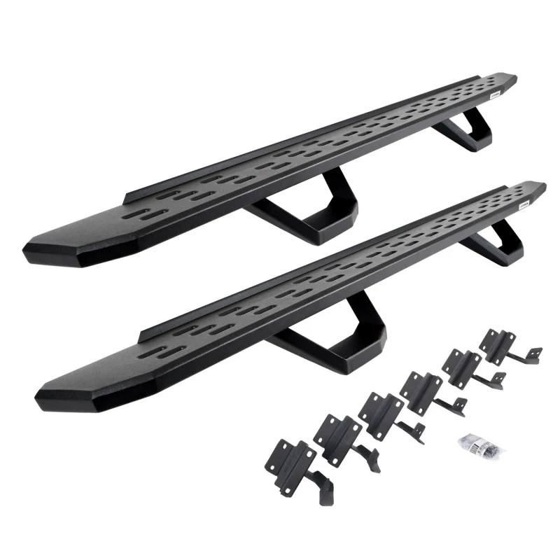 Go Rhino RB30 Running Boards with Mounting Brackets With 2 Pairs Drop Steps Kit Model 6961558720PC