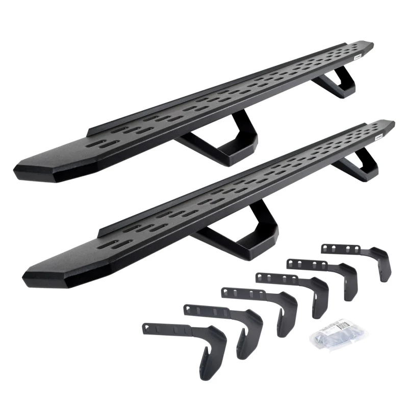 Go Rhino RB30 Running Boards with Mounting Brackets With 2 Pairs Drop Steps Kit Model 6961808720PC