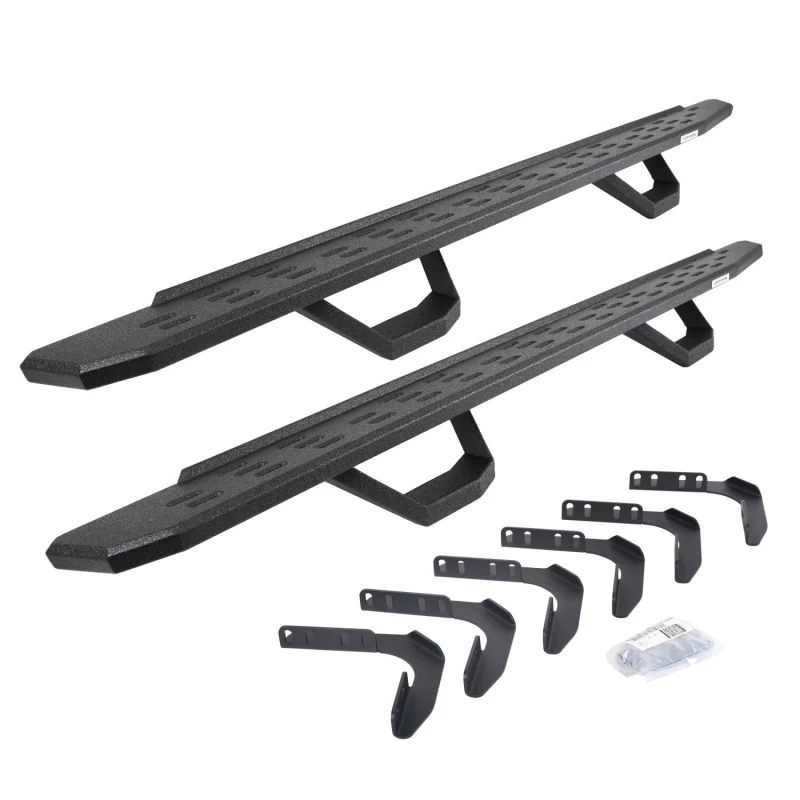 Go Rhino RB30 Running Boards with Mounting Brackets With 2 Pairs Drop Steps Kit Model 6961808720T