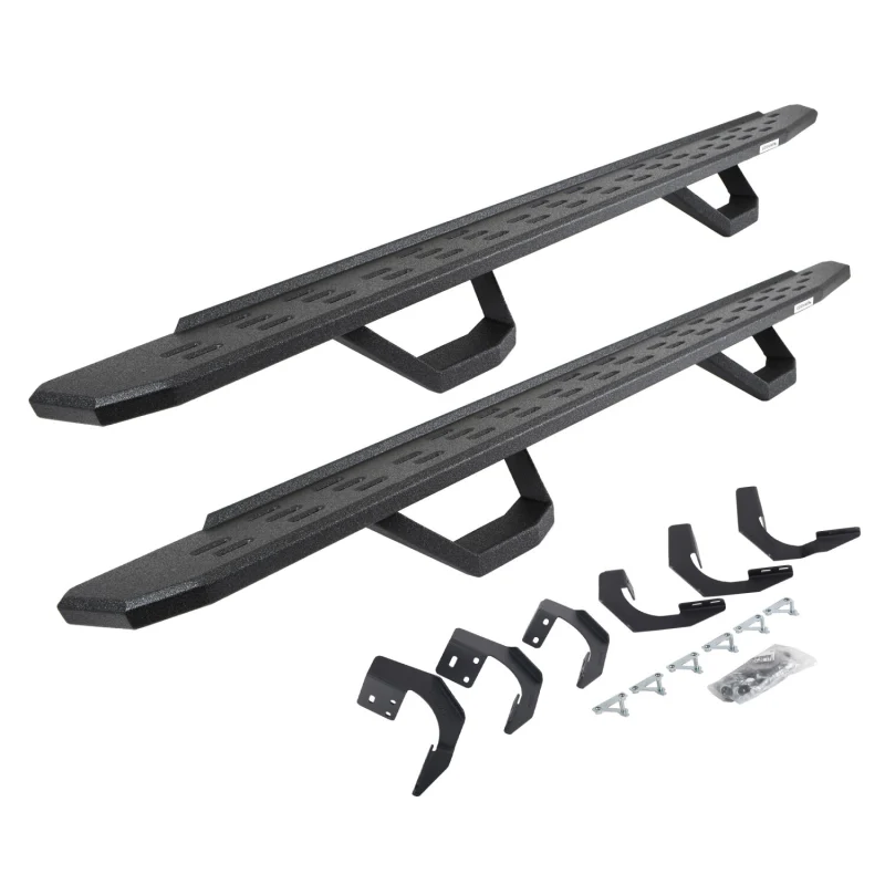 Go Rhino RB30 Running Boards with Mounting Brackets With 2 Pairs Drop Steps Kit Model 6962068720T