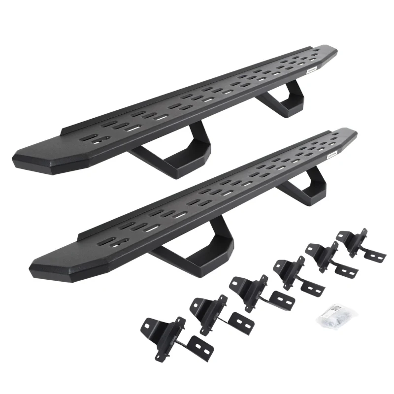 Go Rhino RB30 Running Boards with Mounting Brackets With 2 Pairs Drop Steps Kit Model 6965067320PC