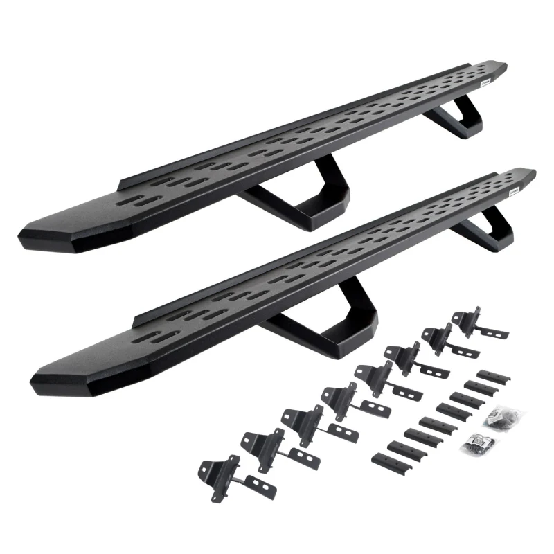 Go Rhino RB30 Running Boards with Mounting Brackets With 2 Pairs Drop Steps Kit Model 6965168720PC