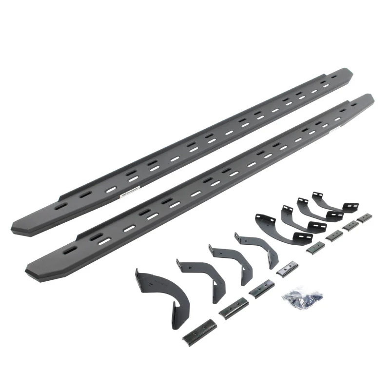 Go Rhino RB30 Slim Line Running Boards with Brackets Kit Crew Max Only Model 69643687SPC