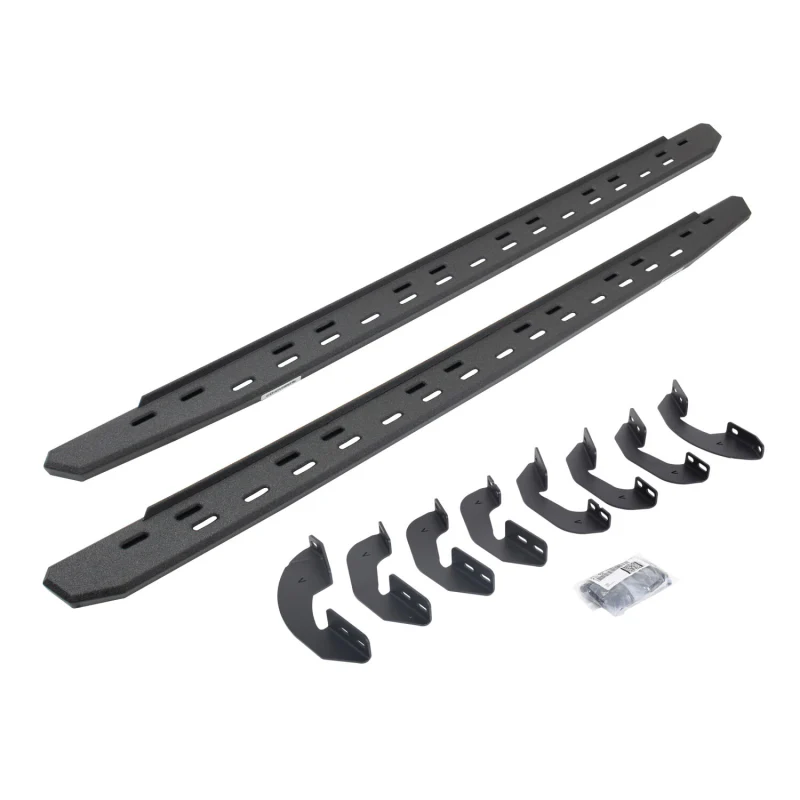 Go Rhino RB30 Slim Line Running Boards with Brackets Kit For Crew Max Only Model 69641687ST