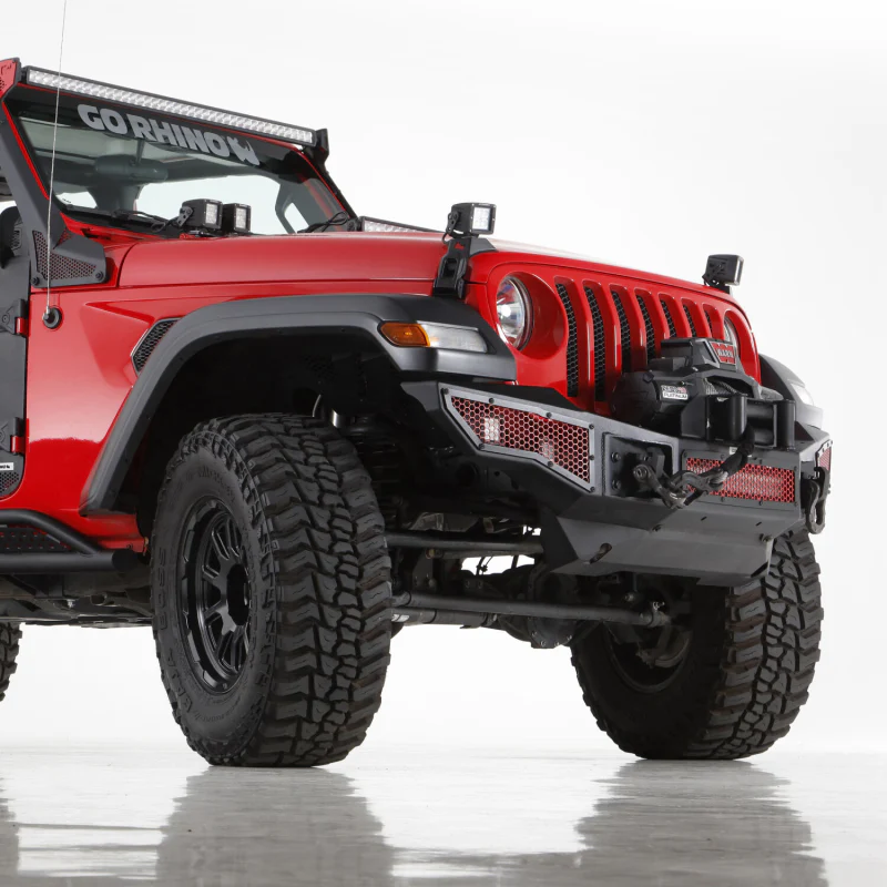 Go Rhino Rockline Front Bumper Lower Skid Plate For Jeep JK/JKU Model 332110T - Image 2