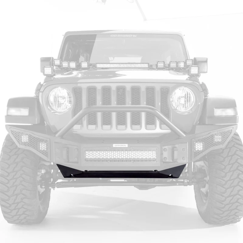 Go Rhino Rockline Front Bumper Lower Skid Plate For Jeep JL/JLU/JT Model 332100T - Image 2