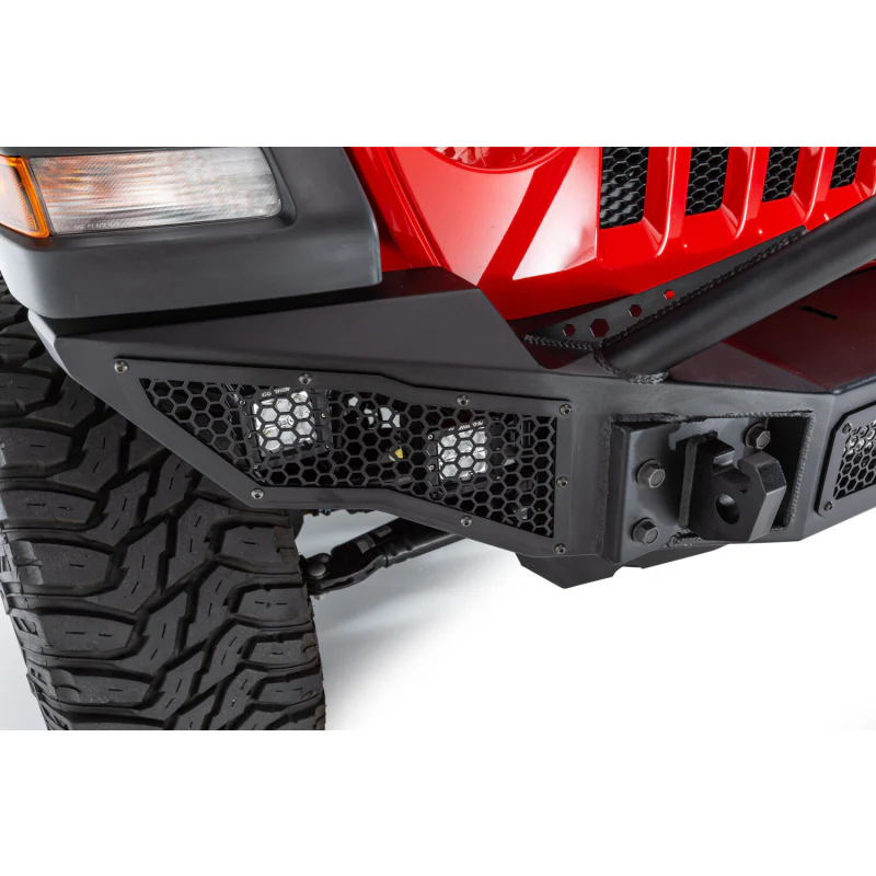 Go Rhino Rockline Winch-Ready Full Width Bumper With Overrider For Jeep Model 331201T - Image 5