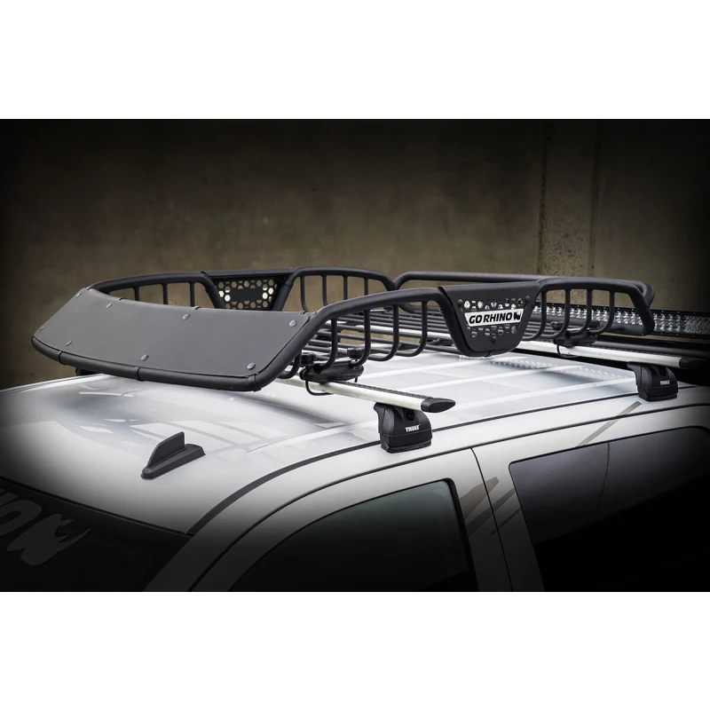 Go Rhino SR10 Tubular Steel Roof Rack with Black Fairings 60" Long Model 59017T - Image 3