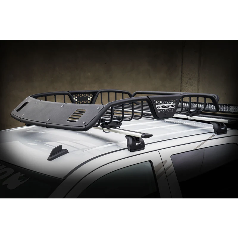 Go Rhino SR20 Tubular Steel Roof Rack With 2x Light Mount Openings 48" Long Model 59025T - Image 3