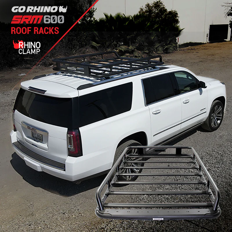 Go Rhino SRM600 75" Long x 52" Wide Tubular Basket Style Roof Rack Model 5936075T - Image 11