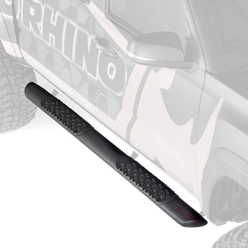 Go Rhino V-Series V3 Aluminum Step Nerf Bars and Mounting Brackets Kit Textured Black Model V3306880T - Image 4