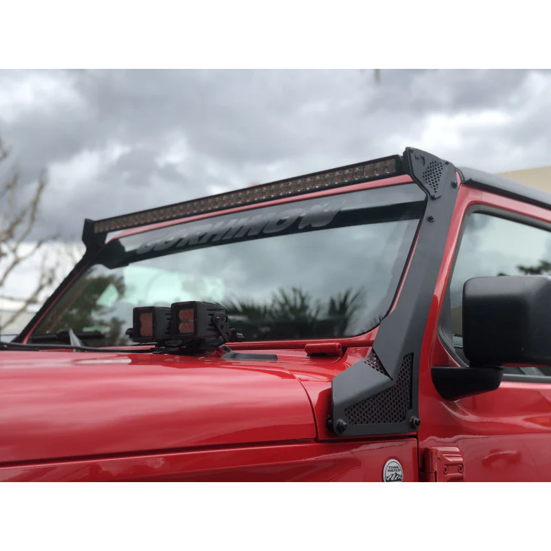 Go Rhino XE Windshield Light Mount for Jeep Wrangler JL/Gladiator JT, fits 50" Light Bar Model 730500T - Image 8