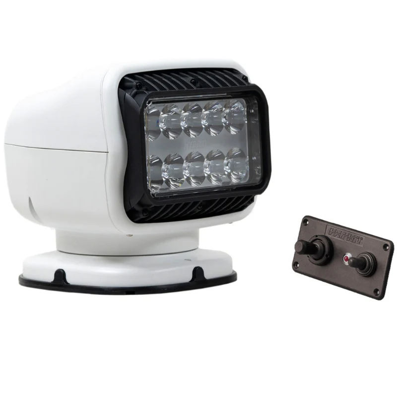 Golight GT Spot Light LED Hybrid Permanent Mount Hardwired Dash Mount Remote White Model 20208GT