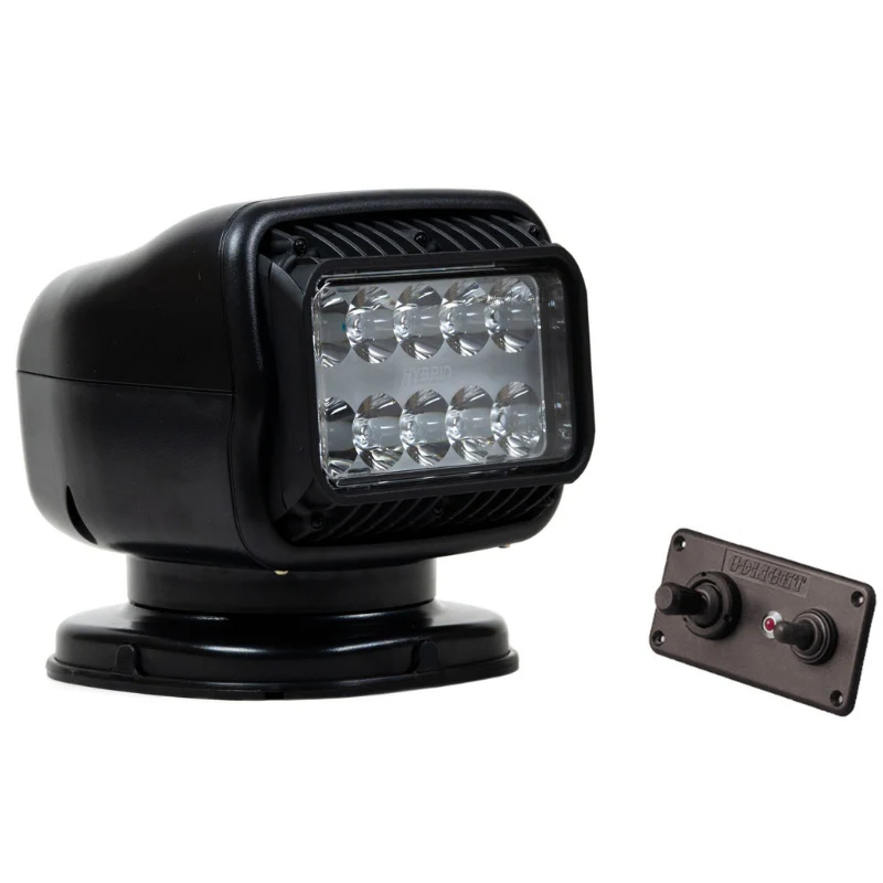 Golight GT Spot Light LED Hybrid Permanent Mount Hardwired Dash Remote Black Model 20518GT