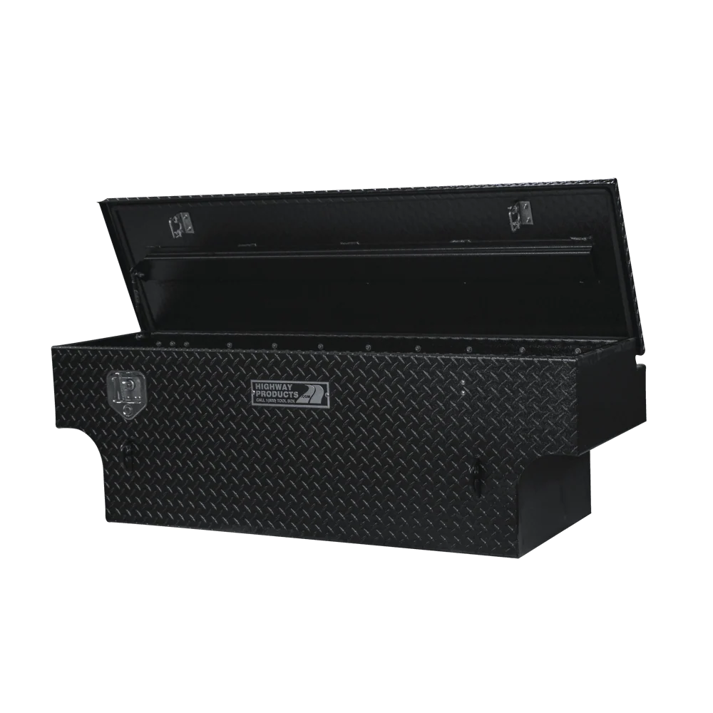 Highway Products 60 X 19.5 X 21 Chest Tool Box With Black Diamond Plate Lid Black Diamond Plate Base 3022-004-BK62