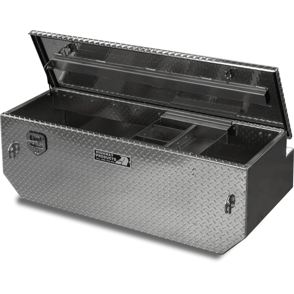 Highway Products 60 X 19.5 X 25 Chest Tool Box With Diamond Plate Lid Diamond Plate Base 3022-003