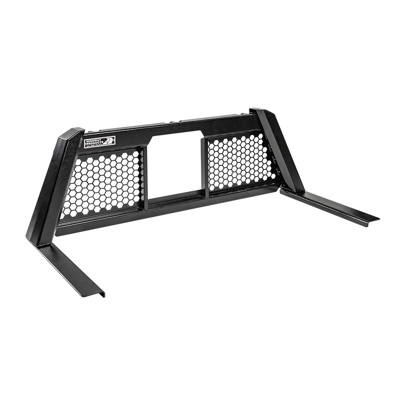 Highway Products Guardian Smooth Hammertone Black Aluminum Headache Rack Size 7 Model 4011-114-BK62