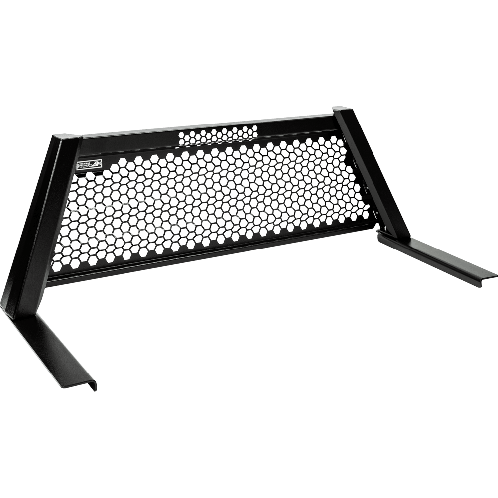 Highway Products Honeycomb Headache Rack Full Wave Smooth Black Upright Smooth Black Center Size 1 4012-027-BK62