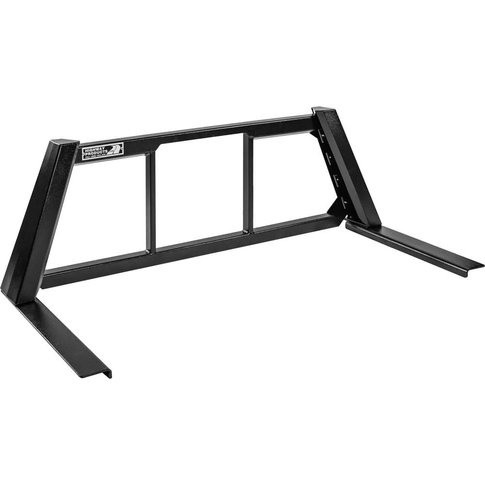 Highway Products Honeycomb Headache Rack Open Post Smooth Black Upright Smooth Black Center Size 7 4012-100-BK62