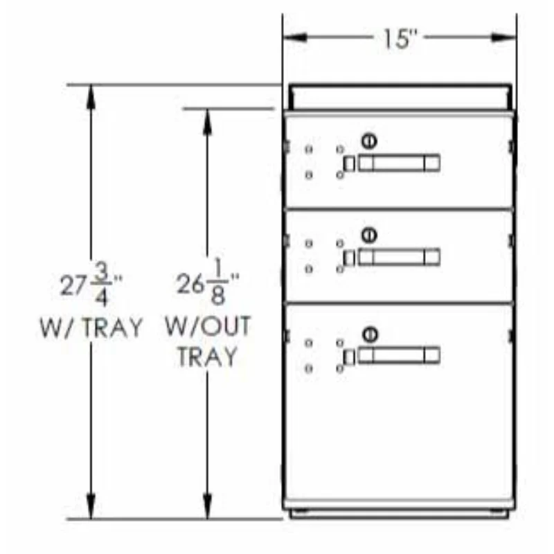 Holman Steel 3 Long Heavy-Duty Drawer Model 40250 - Image 3