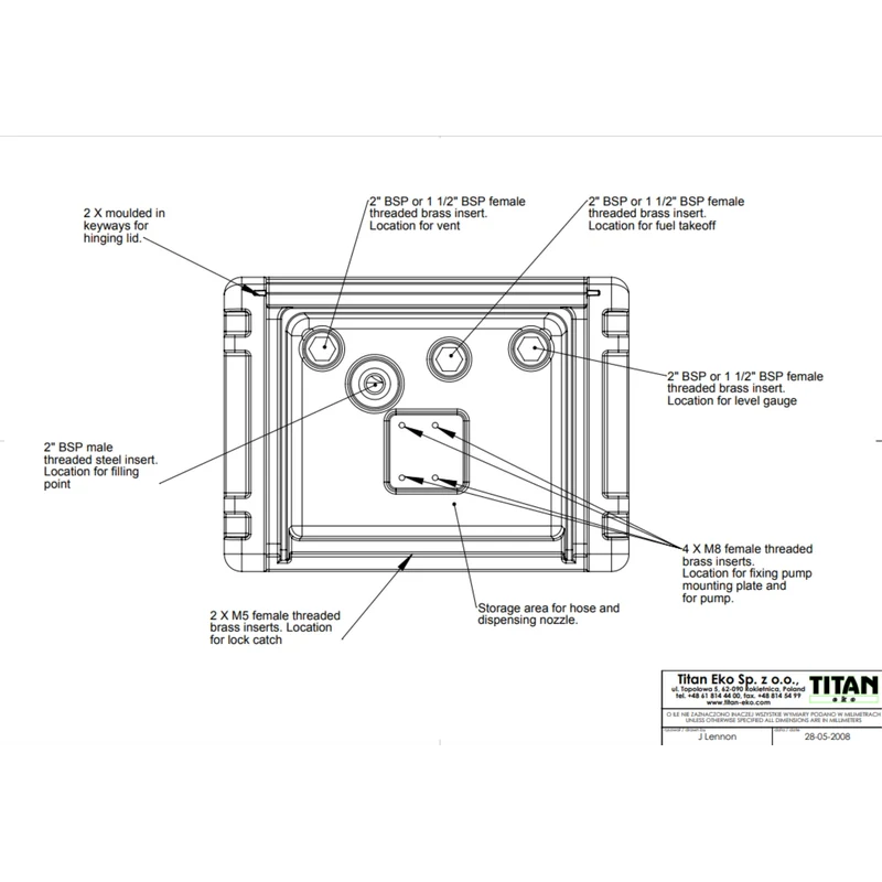 Kingspan TruckMaster® Portable Diesel Storage & Dispensing Tank 114 Gal Model TM114 - Image 10