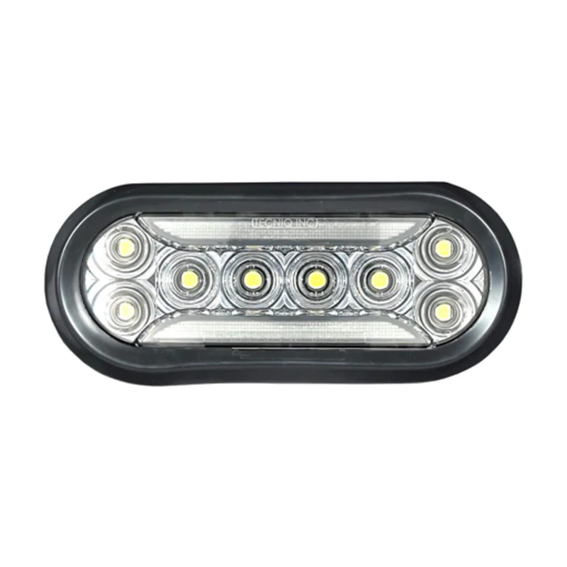 Magnum Truck Racks 6" White LED Reverse Light Back Up Lights for Trucks Model OVALCLEARNEW