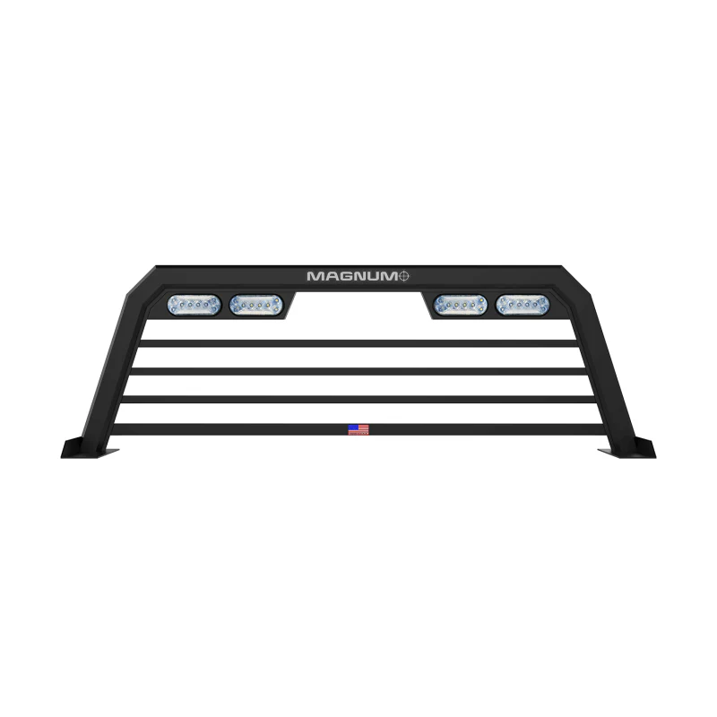 Magnum Truck Racks Headache Rack High Pro Regular Bars Matte Black Model 424HPBRJ2NB