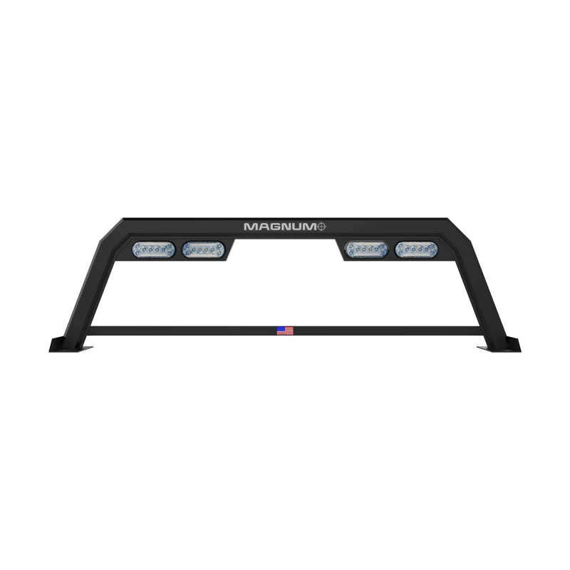Magnum Truck Racks Headache Rack Low Pro High Vis Open Matte Black Model 321LPHPL3NB