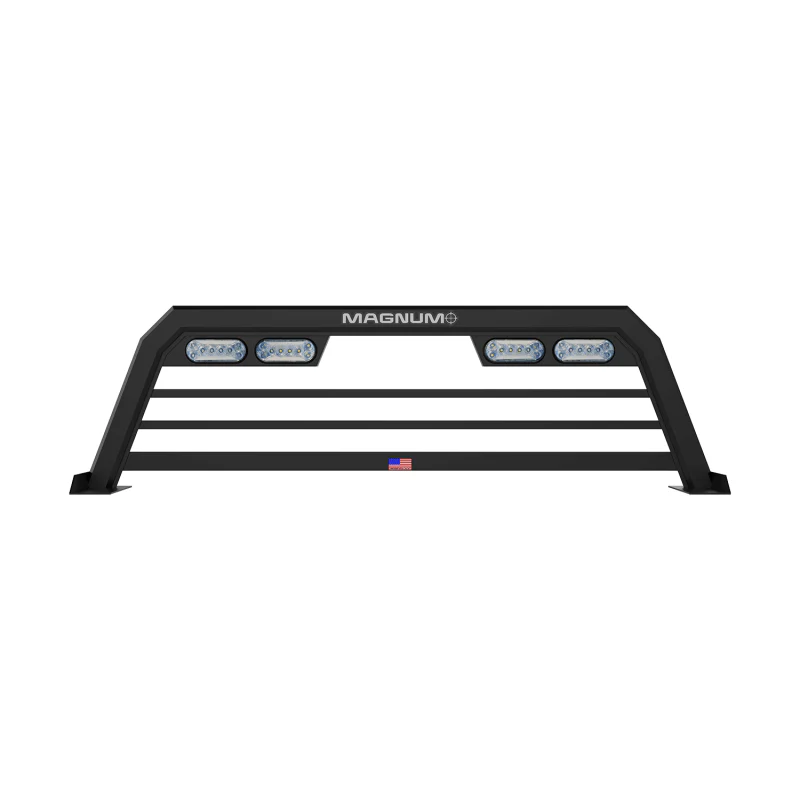 Magnum Truck Racks Headache Rack Low Pro Regular Bars Matte Black Model 223LPBRL2NB