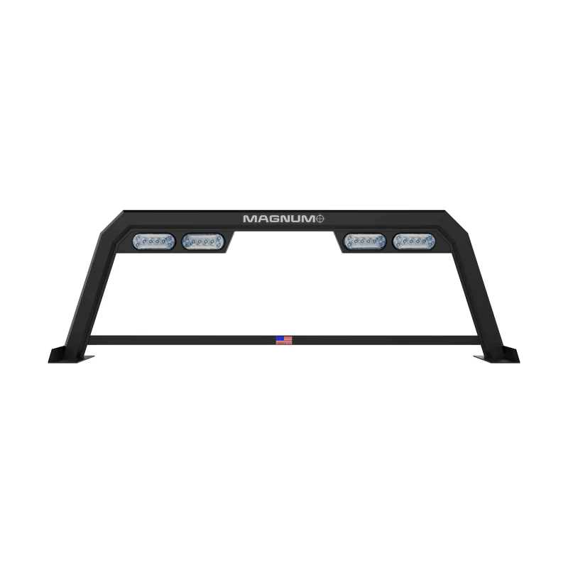 Magnum Truck Racks Headache Rack Pro High Vis Open Matte Black Model 424HPHPK3N