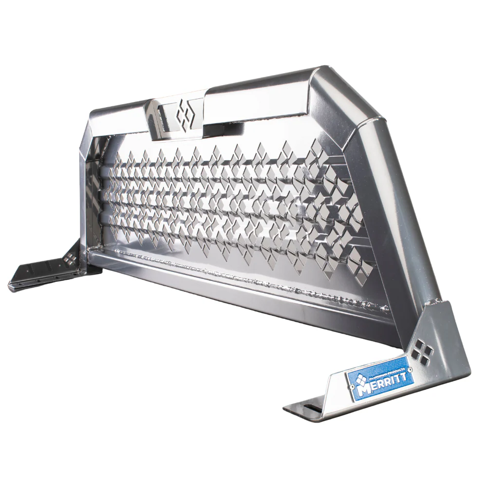 Merritt Bare Metal Aluminum Headache Rack Punched Panel Cab High Select RAM Ford F-150 Model 720206-231