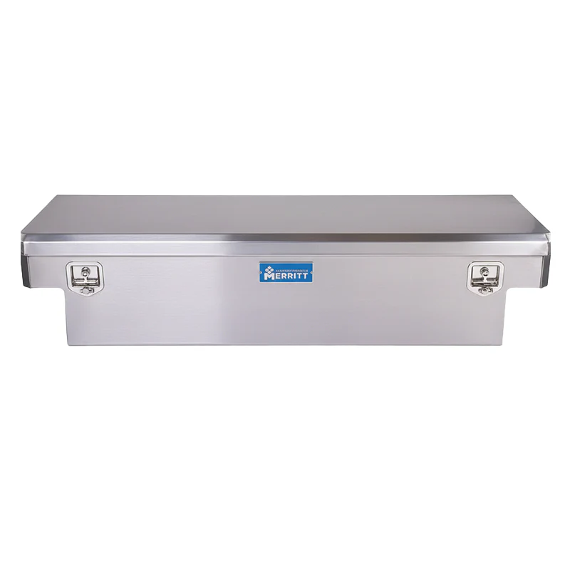 Merritt Crossover Tool Box Extra Deep 16"H x 20"D x 60"L Smooth Aluminum Gloss Aluminum Single Lid Mid Size Trucks Model 710112-222