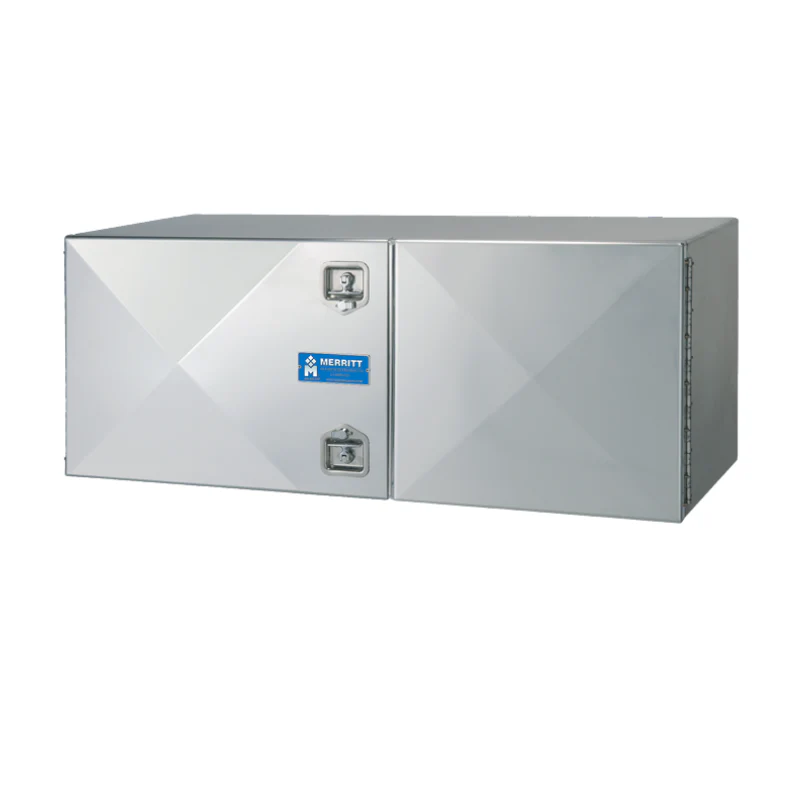 Merritt Underbody Box Double-Door 18 (H) × 18 (D) × 36 (L) In Bright Aluminum Toolbox Model 287