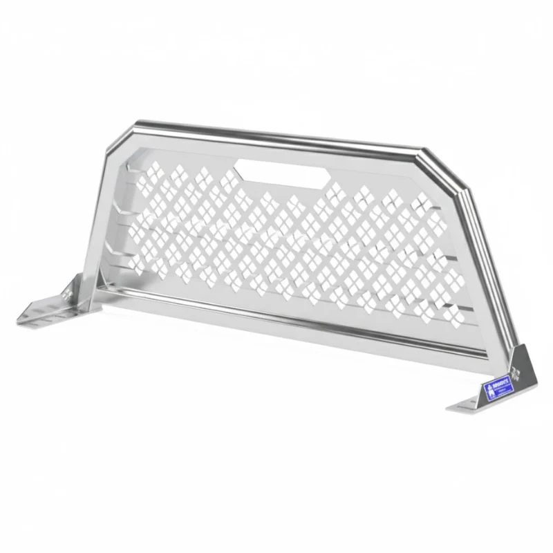 Merritt Gloss Aluminum Aluminum Headache Rack Punched Panel Above Cab High Select GMC Chevy 1500 Model 720407-232