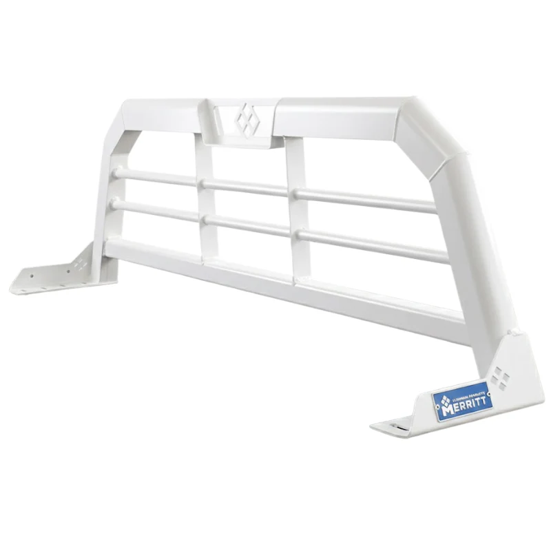 Merritt Headache Rack, Cab High Horizonal Bar, 25" x 70", White Model 720235-135