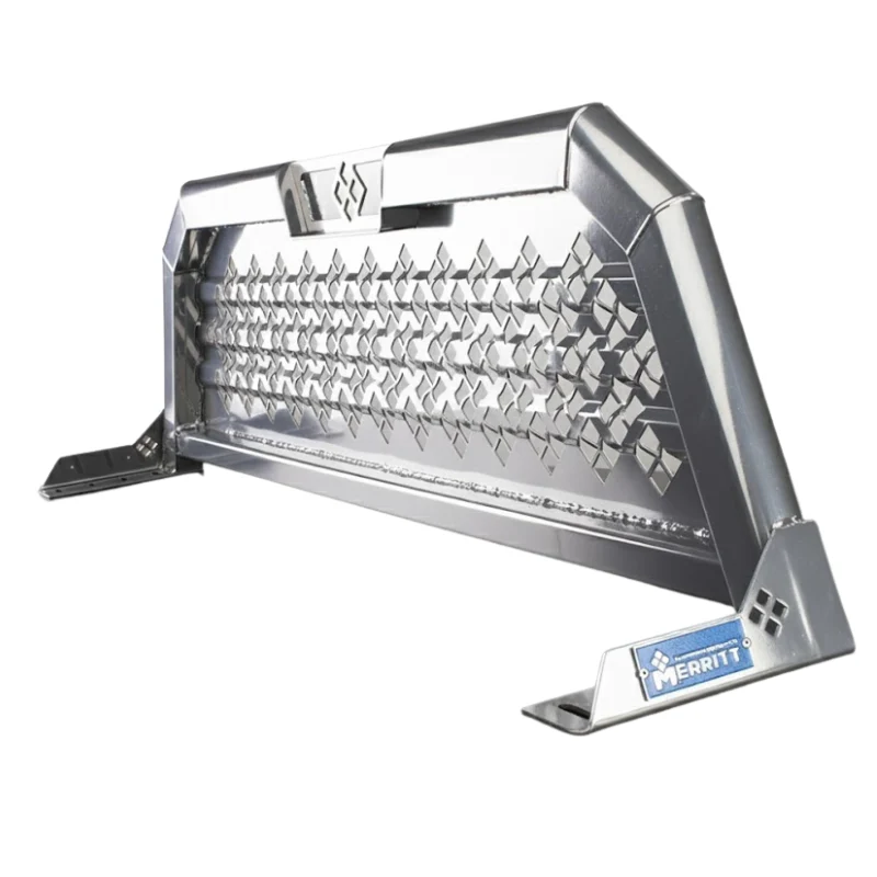 Merritt Headache Rack, Cab High Punched Panel, 21" x 70", Gloss Aluminum Model 720231-232