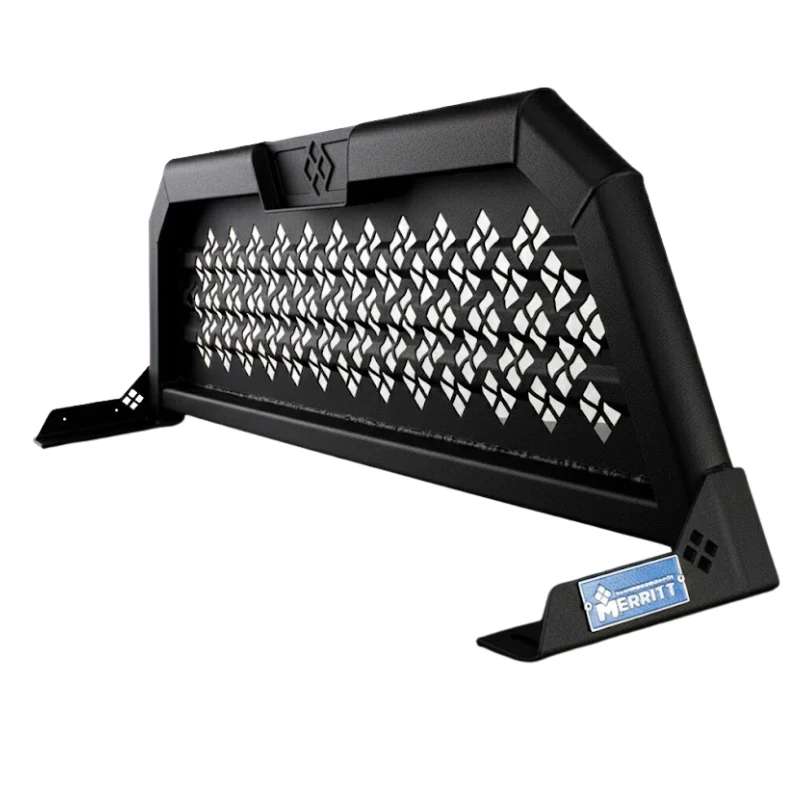 Merritt Headache Rack, Cab High Punched Panel, 22" x 73", Textured Black Model 720205-146