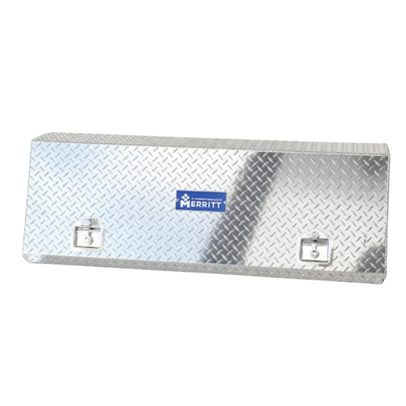 Merritt Top Mount High Side Box, Diamond Plate Door 16″ x 12″ x 60″, Gloss Aluminum Model 710127-122