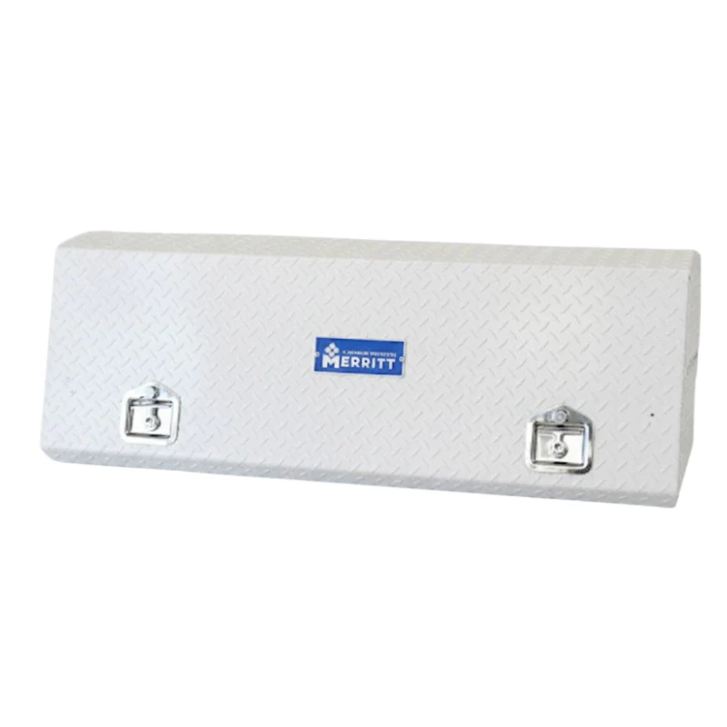 Merritt Top Mount High Side Box, Diamond Plate Door 16″ x 12″ x 60″, White Model 710127-125