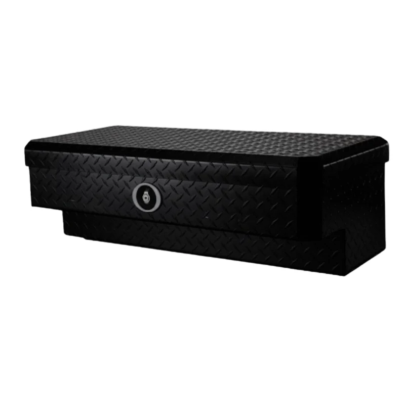Merritt Side Mount Low Side Box, Diamond Plate Single, 18″ x 16″ x 48″, Gloss Black Model 710522-113