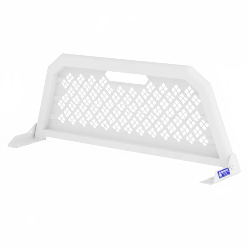 Merritt White Aluminum Headache Rack Punched Panel Above Cab High Select GMC Chevy 1500 Model 720407-235